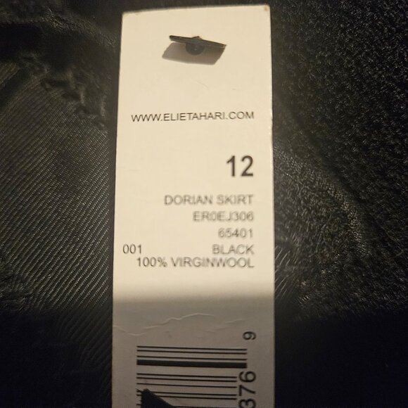 Elegant vintage Elie Tahari wool skirt with beaded embroidery (see sizing below) - Picture 9 of 16